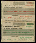 RHEINLAND. 
Barmen, Bankverein Hinsberg, Fischer & Co.. 500.000 ,1 Mio.Mark 2.8.1923 -15.8.1923. v.E. 33.4, 5. (2). 


IV