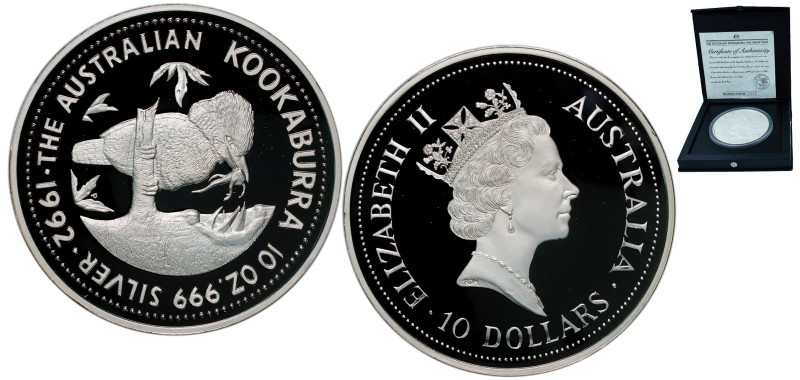 Australia Commonwealth 1992 P 10 Dollars - Elizabeth II (3rd Portrait - Kookabur...