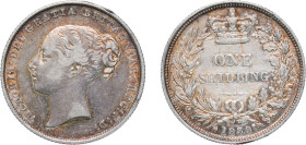 Great Britain United Kingdom 1839 1 Shilling - Victoria (1st portrait; 'Young Head') Silver (.925) 5.62g XF KM 734 Sp 3902-7