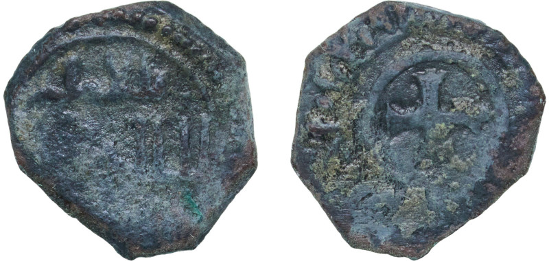 Italy Kingdom of Sicily Italian states 1105 - 1154 ½ Follaro - Ruggero II Billon...