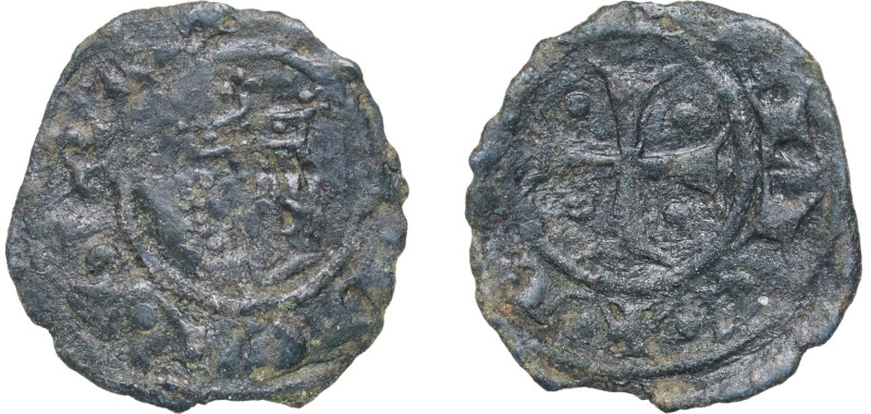 Italy Kingdom of Sicily Italian states 1296 - 1337 1 Denaro - Federico III d'Ara...