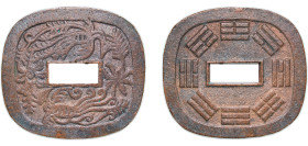 Japan Kubota Domain Japanese feudal domains 1863 - 1866 100 Mon "Akita-tsubasen" Copper 51.18g XF KM 6 DHJ 7.2+3
