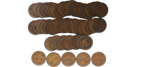 Japan State 20th Century 10 Yen Lots Bronze VF