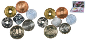 Japan State H18 (2006) 平成十八年 Yen Set - Heisei (7 Lots) UNC