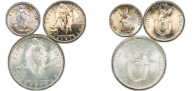 Philippines Commonwealth 1944 Centavos Set (3 Lots) Silver UNC