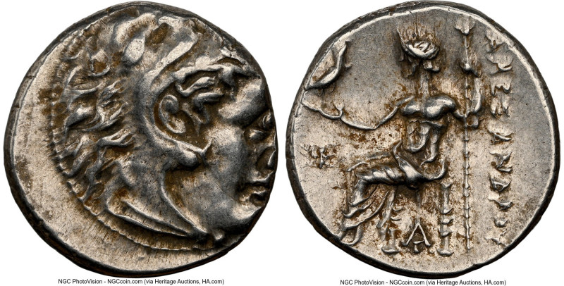 MACEDONIAN KINGDOM. Alexander III the Great (336-323 BC). AR drachm (16mm, 4.18 ...