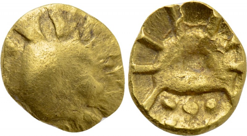 CENTRAL EUROPE. Boii. GOLD 1/8 Stater (2nd-1st centuries BC). 

Obv: Irregular...