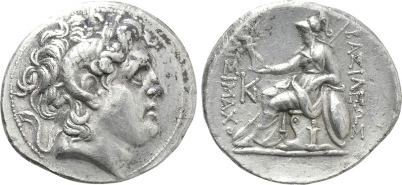 KINGS OF THRACE (Macedonian). Lysimachos (305-281 BC). Tetradrachm. Lampsakos(?)...