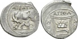 ILLYRIA. Apollonia. Drachm (Circa 81-60 BC). Aibatios and Chairenos, magistrates.