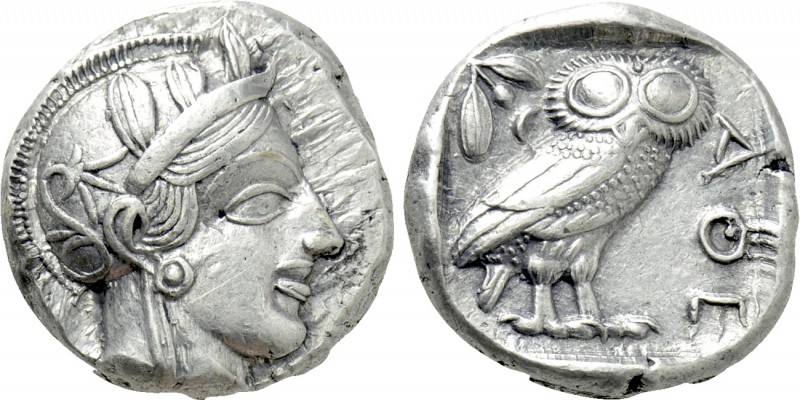 ATTICA. Athens. Tetradrachm (Circa 454-404 BC). 

Obv: Helmeted head of Athena...