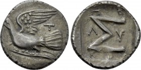 SIKYONIA. Sikyon. Triobol (Circa 100-60 BC). Polykrates, magistrate.