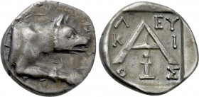 ARGOLIS. Argos. Triobol (Circa 90-50 BC). Leykios, magistrate.