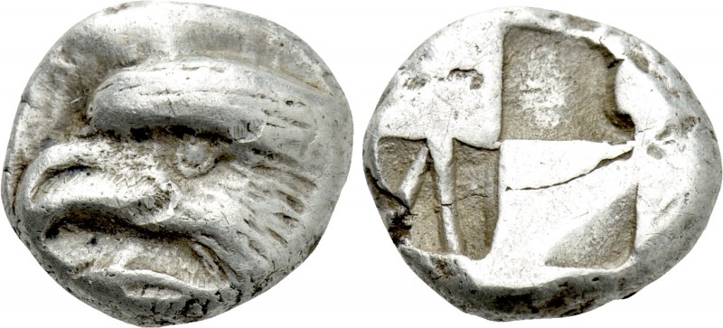 PAPHLAGONIA. Sinope. Drachm (Circa 425-410 BC).

Obv: Head of sea-eagle left; ...