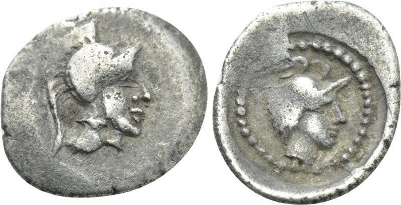 LYCIA. Patara. Hemiobol (Circa late 5th century BC). 

Obv: Helmeted head of A...