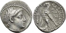 SELEUKID KINGDOM. Demetrios II Nikator (First reign, 146-138 BC). Didrachm. Tyre. Dated SE 169 (144/3 BC).