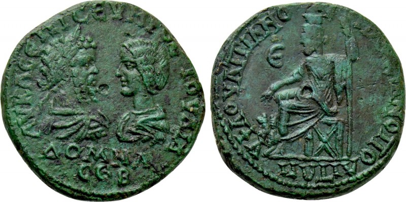 MOESIA INFERIOR. Marcianopolis. Septimius Severus with Julia Domna (193-211). Ae...