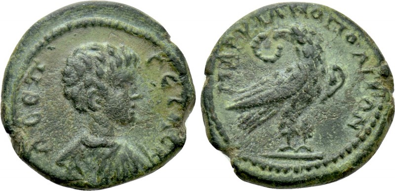 MOESIA INFERIOR. Marcianopolis. Geta (Caesar, 198-209). Ae. 

Obv: Λ CЄΠ ΓЄTAC...