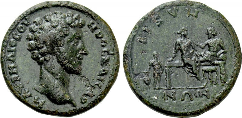 THRACE. Bizya. Marcus Aurelius (Caesar, 139-161). Ae. 

Obv: Μ ΑVΡΗΛΙΟС ΟVΗΡΟС...