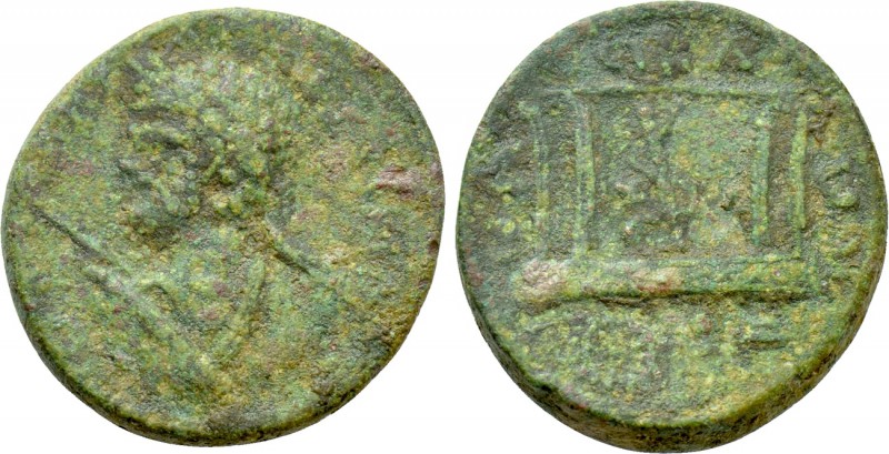 CORINTHIA. Corinth. Septimius Severus (193-211). Ae. 

Obv: Laureate bust left...