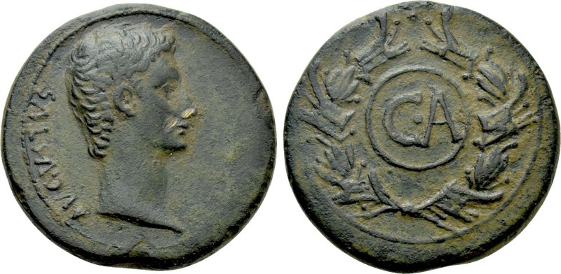 ASIA MINOR. Uncertain. Augustus (27 BC-14 AD). Ae "Dupondius". 

Obv: AVGVSTVS...