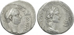 KINGS OF PONTUS. Polemo II with Nero (38-64). Drachm. Dated RY 18 (55/6).