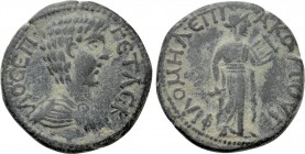 PHRYGIA. Philomelium. Geta (Caesar, 198-209). Ae. Akoutos, magistrate.