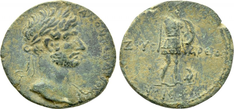 CARIA. Hydisus. Hadrian (117-138). Ae. 

Obv: AYTOKPATOPA TPAIANON AΔPIANON. ...