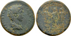 CARIA. Trapezopolis. Commodus (Caesar, 166-177). Ae. M. Oul. Karminios Klaudianos, magistrate.