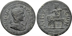 LYCIA. Limyra. Tranquillina (Augusta, 241-244). Ae.