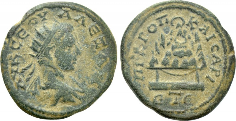 CAPPADOCIA. Caesarea. Severus Alexander (222-235). Ae. Dated RY 5 (225/6). 

O...