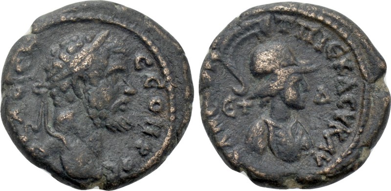 CAPPADOCIA. Tyana. Septimius Severus (193-211). Ae. Dated RY 4 (196/7). 

Obv:...