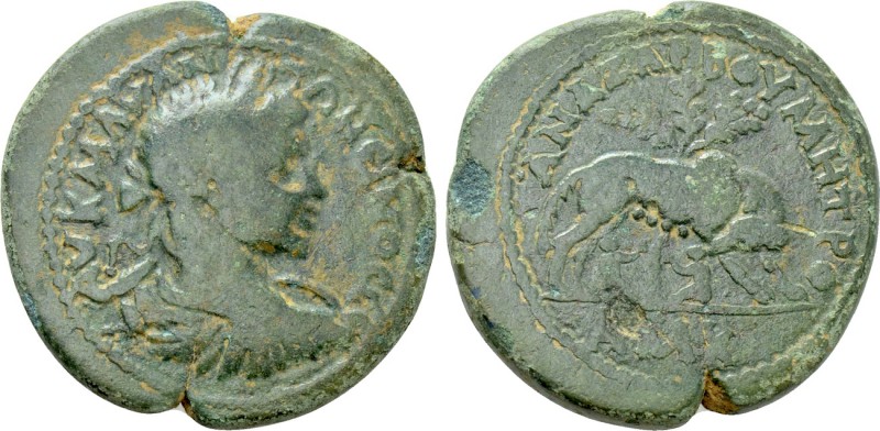 CILICIA. Anazarbus. Elagabalus (218-222). Ae. 

Obv: ΑV Κ Μ ΑV ΑΝΤΩΝЄΙΝΟϹ ϹЄ. ...