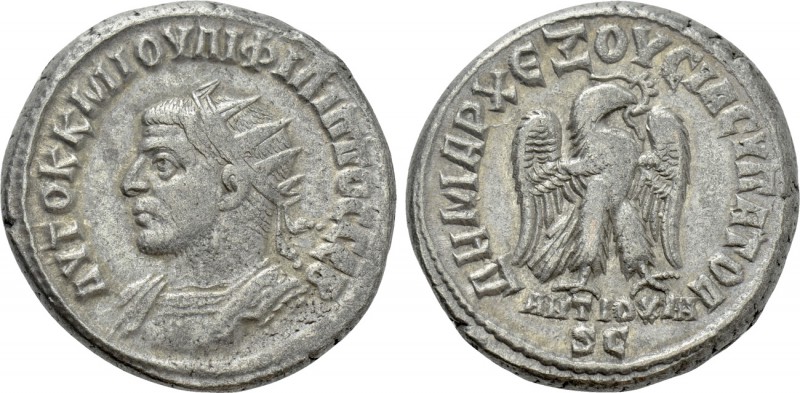 SELEUCIS & PIERIA. Antioch. Philip I the Arab (244-249). Tetradrachm. 

Obv: A...