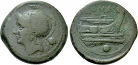 ANONYMOUS. Uncia (Circa 217-215 BC). Roma.