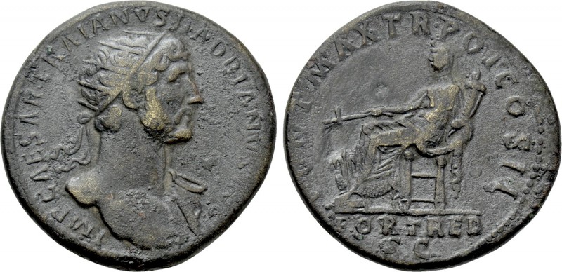 HADRIAN (117-138). Dupondius. Rome. 

Obv: IMP CAESAR TRAIANVS HADRIANVS AVG. ...