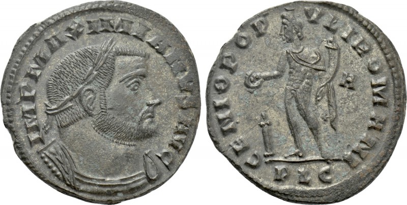 MAXIMIANUS HERCULIUS (286-305). Follis. Lugdunum. 

Obv: IMP MAXIMIANVS AVG. ...