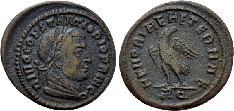 DIVUS CONSTANTIUS I (Died 306). Quarter Follis. Rome. Struck under Constantine I...