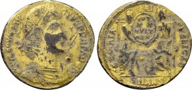 CONSTANTIUS II (337-361). Fourrée Solidus. Contemporary imitation of Antioch.