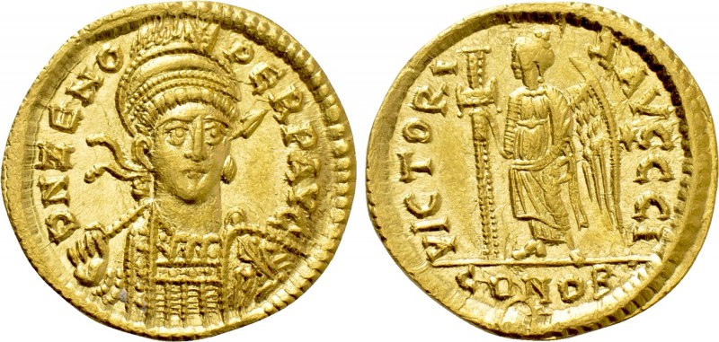 ZENO (Second reign, 476-491). GOLD Solidus. Constantinople.

Obv: D N ZENO PER...