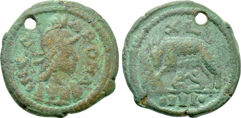 OSTROGOTHS. Municipal Coinage (493-553). 40 Nummi or Follis. Rome. 

Obv: INVI...
