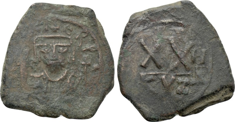 PHOCAS (602-610). Half Follis. Cyzicus. Dated RY 2 (603/4). 

Obv: Crowned fac...