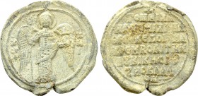 BYZANTINE LEAD SEALS. Michael (Circa 11th century).