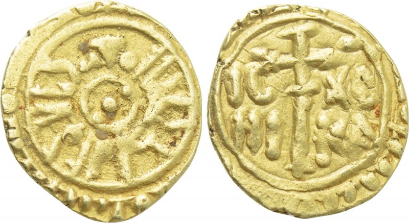 ITALY. Sicily. Guglielmo II (1166-1189). GOLD Tarì. Palermo or Messina. 

Obv:...