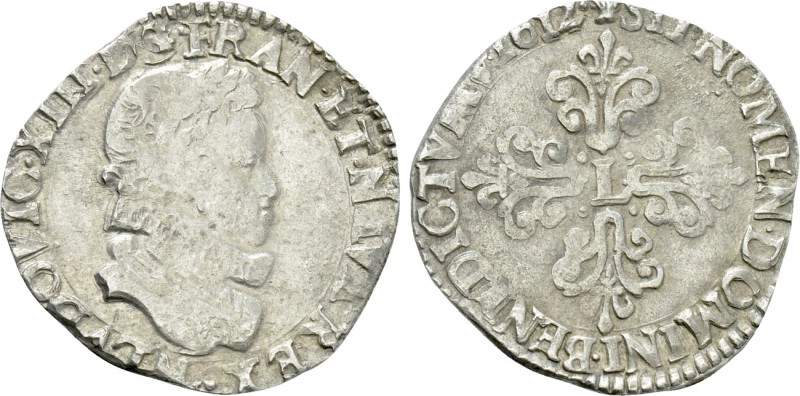 FRANCE. Louis XIII (1610-1643). Demi-franc (1612-M). Toulouse. 

Obv: LVDOVIC ...