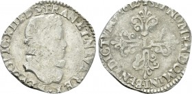 FRANCE. Louis XIII (1610-1643). Demi-franc (1612-M). Toulouse.