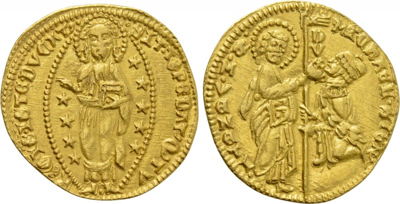 ITALY. Venice. Michele Steno (1400-1413). GOLD Ducato. 

Obv: MICҺAЄL STЄN / D...