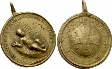 FRANCE. Bronze Medal (1712). The Infant Jesus.