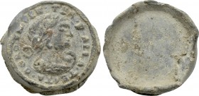 ITALY. Venice. Lead Theriac Box Seal (Circa 17th century). Imitation(?) of the seal produced by the Testa d'oro pharmacy.