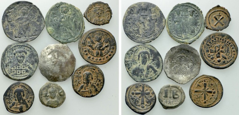 9 Byzantine Coins.

Obv: .
Rev: .

.

Condition: See picture.

Weight: ...