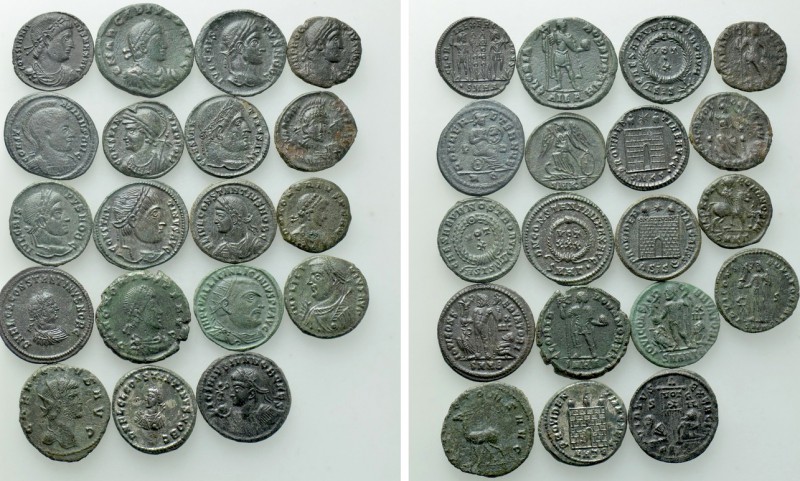 19 Late Roman Coins.

Obv: .
Rev: .

.

Condition: See picture.

Weight...
